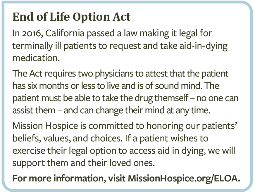 About the End of Life Option Act